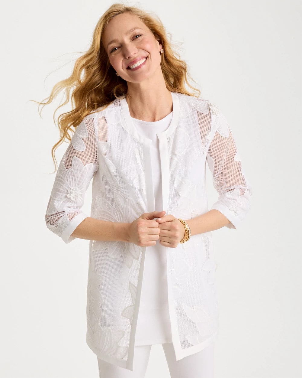 Travelers™ Collection Floral Applique Jacket | Chico's